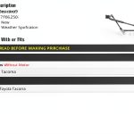 Toyota Tacoma Wiper Linkage Marketplace Pinch Tab-0