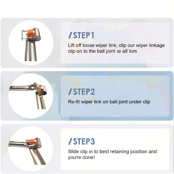 Yosoo Health Gear Wiper Linkage Repair Clip Kit-3